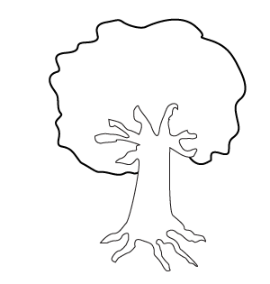 How to draw a Fall Tree step 4